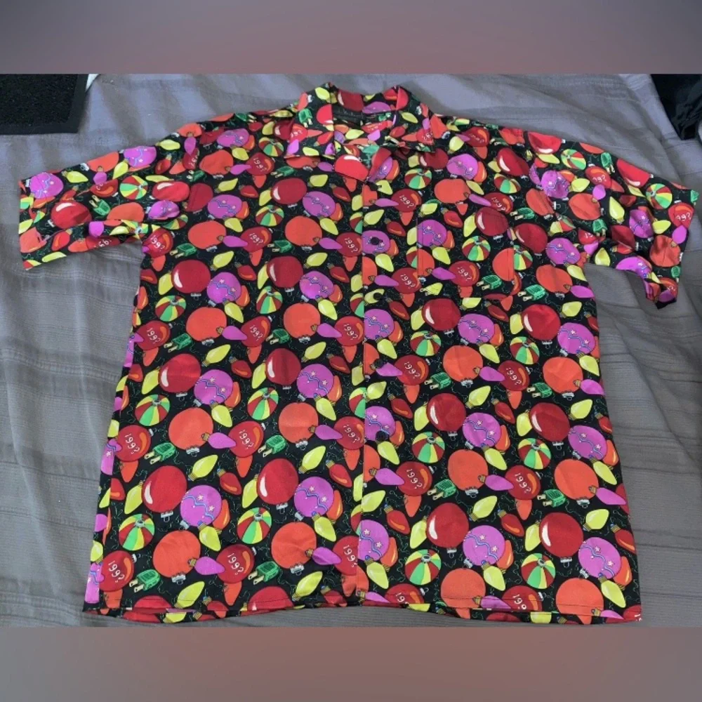 Vintage NICOLE MILLER Shirt 199? NYE Men’s Sz L XL 100% Silk USA-made 1991 NM